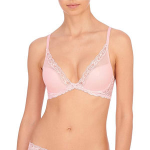 NWT Natori Feathers Contour Plunge Bra 34C